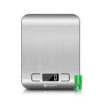 Etekcity Food Kitchen Scale, Digital Grams and Ounces for Weight Loss, Baking, Cooking, Keto and Meal Prep, LCD Display, Medium, 304 Stainless Steel